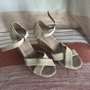 Toms tall wedge sandals